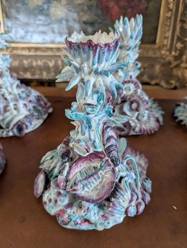 Sei candelieri in stile marino