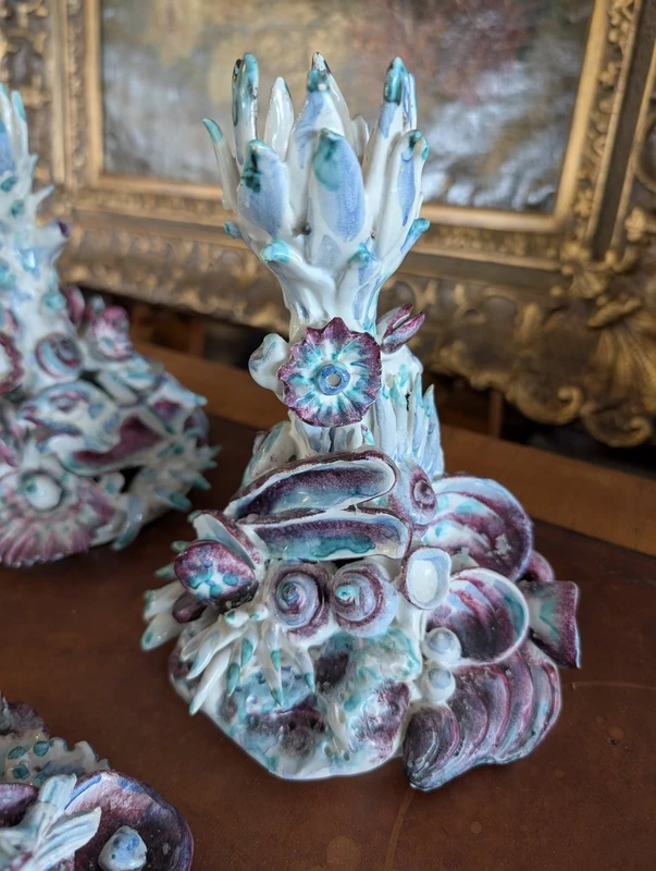 Sei candelieri in stile marino