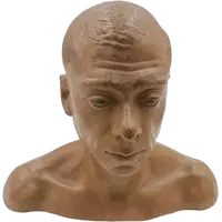 Half-bust sculpture of a man, dated 1946 - VINCENZI CESARINO (1914–2011)