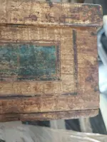 Antique 18th-Century Lacquered Wooden Box from Tuscany