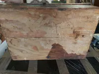 Antique 18th-Century Lacquered Wooden Box from Tuscany