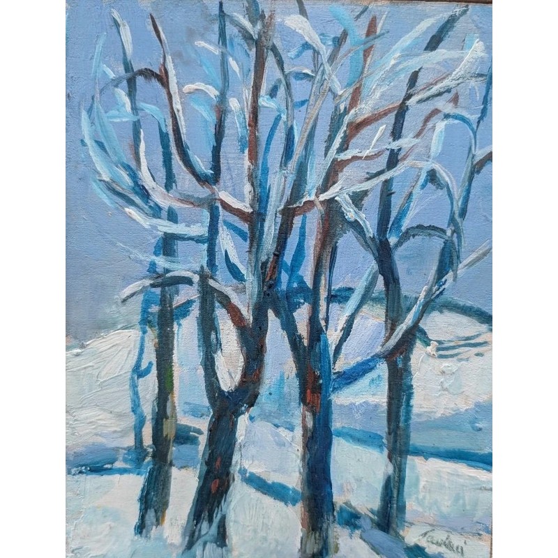 Enrico Paolucci (Gênes, 1901 – Turin, 1999) Paysage enneigé