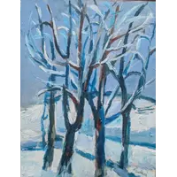 Enrico Paolucci (Gênes, 1901 – Turin, 1999) Paysage enneigé