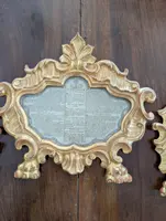 Triptych of Genoese Cantaglorie in Gilded Wood