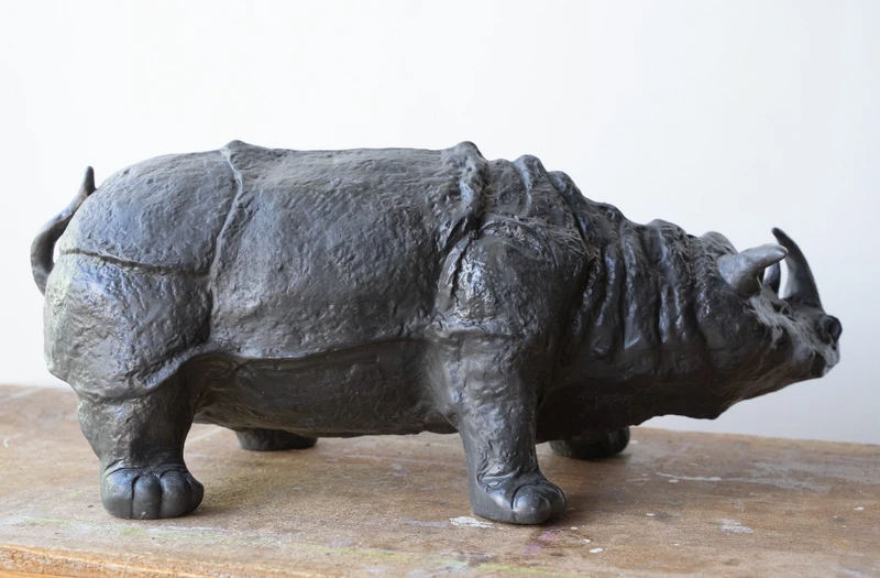 Rinoceronte in ceramica di Bassano