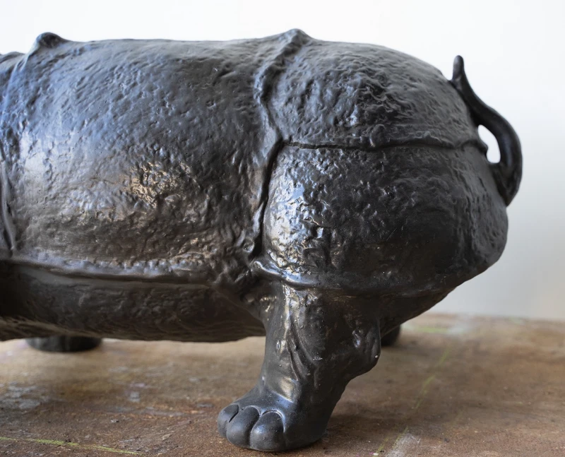 Rinoceronte in ceramica di Bassano