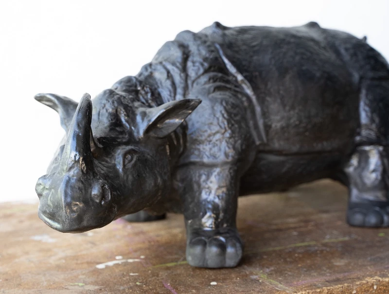 Rinoceronte in ceramica di Bassano