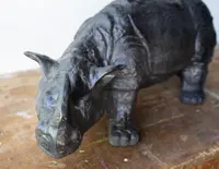 Rinoceronte in ceramica di Bassano