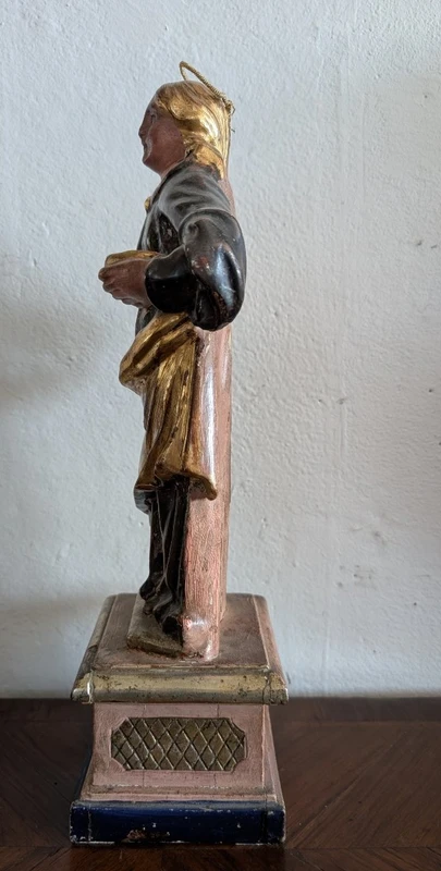 Santa Lucia – Scultura lignea policroma e dorata, prima metà del XIX secolo