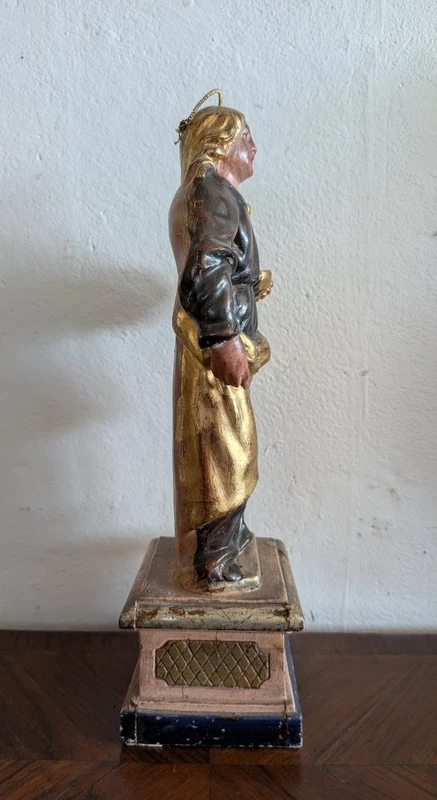 Santa Lucia – Scultura lignea policroma e dorata, prima metà del XIX secolo