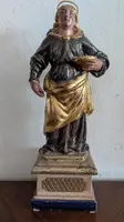 Santa Lucia – Scultura lignea policroma e dorata, prima metà del XIX secolo