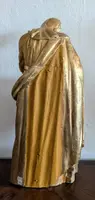 L'Éducation de la Vierge – Sculpture en bois doré, Italie, début du XIXe siècle