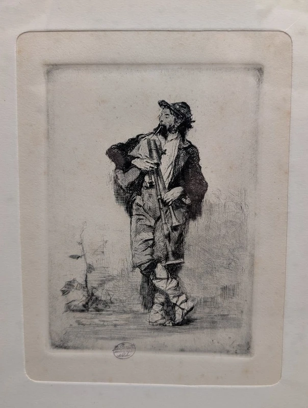 Mosè Bianchi 1840–1904 – Set of three original etchings – Calcografia Antonio Fusetti, Milan