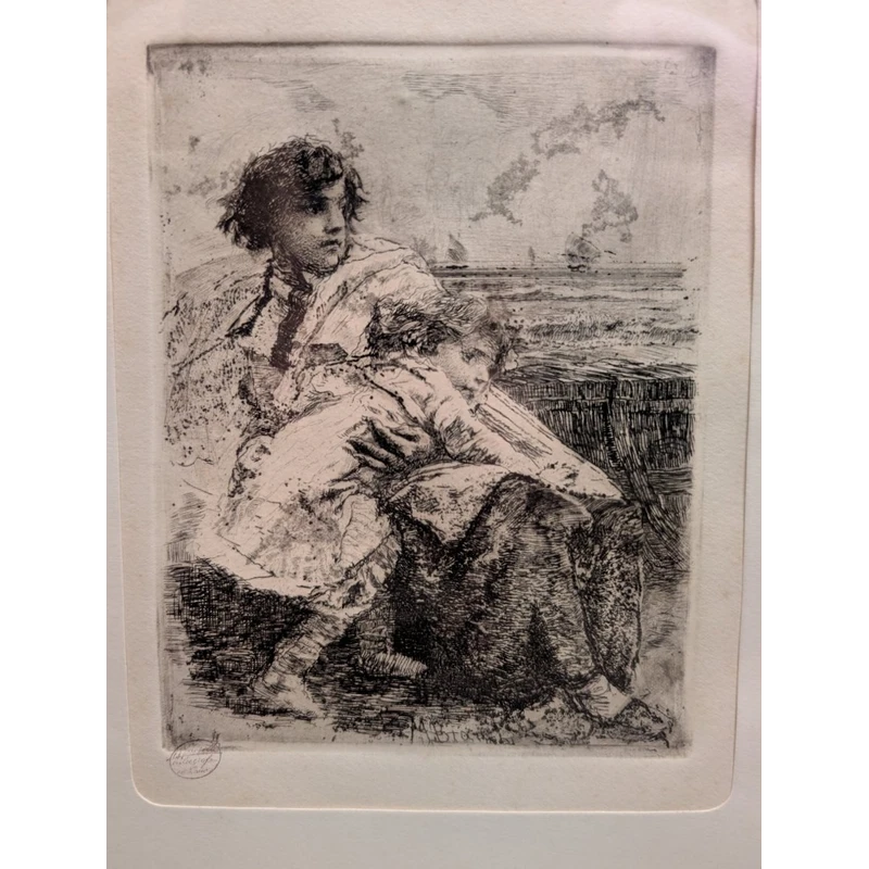 Mosè Bianchi 1840–1904 – Set of three original etchings – Calcografia Antonio Fusetti, Milan