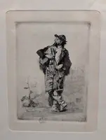 Mosè Bianchi 1840–1904 – Set of three original etchings – Calcografia Antonio Fusetti, Milan