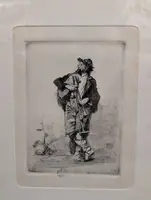 Mosè Bianchi 1840–1904 – Set of three original etchings – Calcografia Antonio Fusetti, Milan