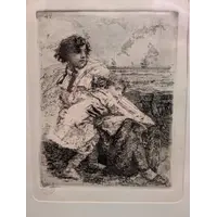 Mosè Bianchi 1840–1904 – Set of three original etchings – Calcografia Antonio Fusetti, Milan
