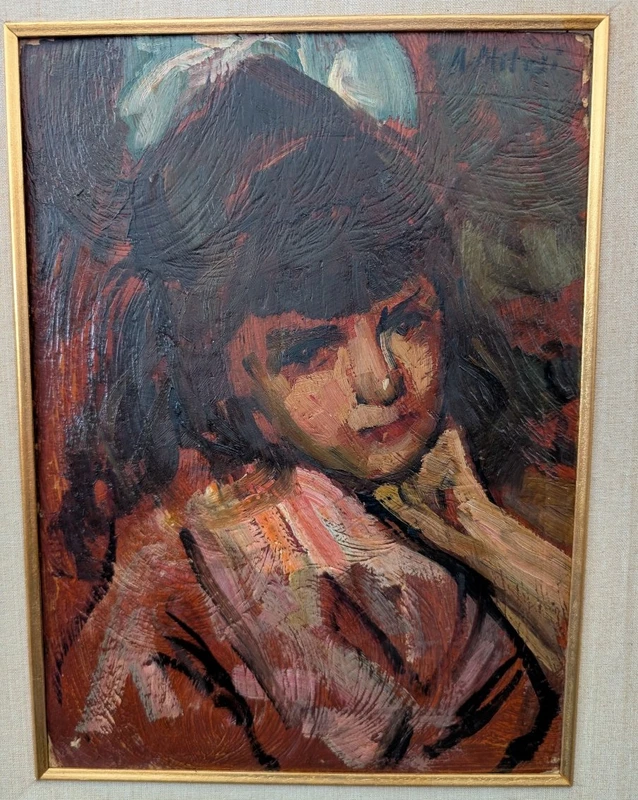 Alessandro Milesi (1856–1945) – Portrait d'une jeune fille