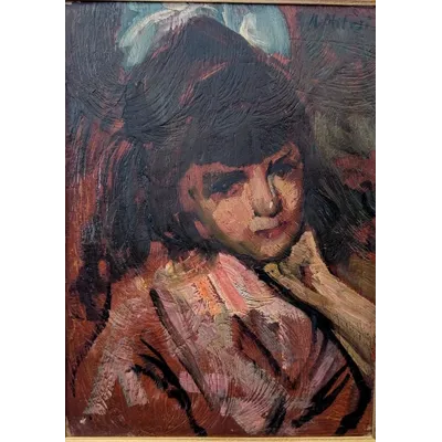 Alessandro Milesi (1856–1945) – Ritratto di giovane fanciulla