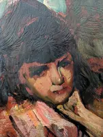 Alessandro Milesi (1856–1945) – Portrait d'une jeune fille