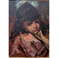 Alessandro Milesi (1856–1945) – Portrait d'une jeune fille