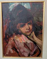 Alessandro Milesi (1856–1945) – Portrait d'une jeune fille