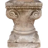 Lower carved stone capital