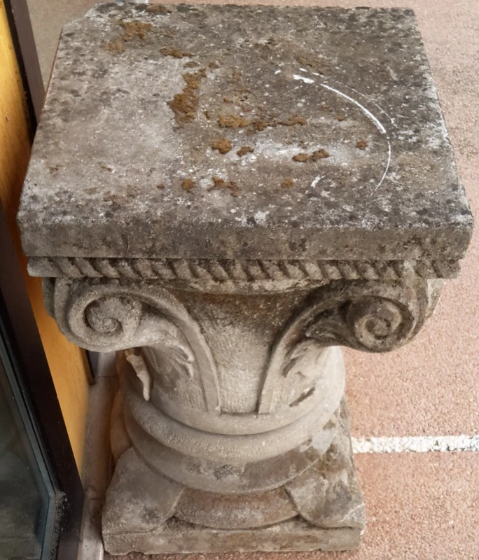 Carved stone capital
