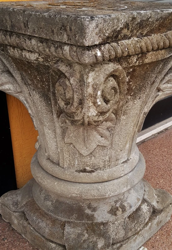 Carved stone capital