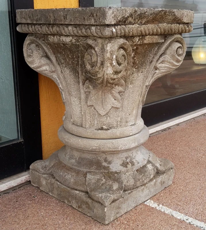 Carved stone capital