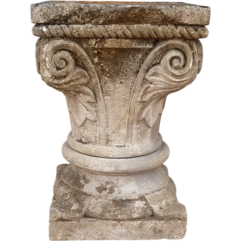 Carved stone capital