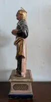 Sainte Lucie – Sculpture en bois polychrome et dorée, première moitié du XIXe siècle