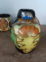 Set of 8 ceramic jars made by GOUDA in the early 1900s