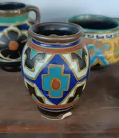 Set of 8 ceramic jars made by GOUDA in the early 1900s