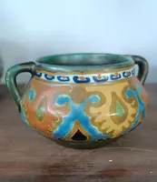 Set of 8 ceramic jars made by GOUDA in the early 1900s
