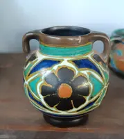Set of 8 ceramic jars made by GOUDA in the early 1900s