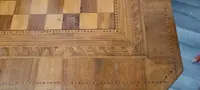 tavolino antico intarsiato dama scacchi italia XIX secolo