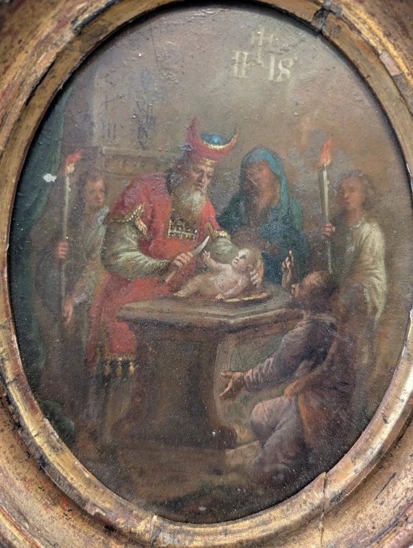 The Circumcision of Christ – Oil painting on metal plate, early 19th century