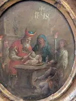 The Circumcision of Christ – Oil painting on metal plate, early 19th century