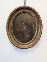 The Circumcision of Christ – Oil painting on metal plate, early 19th century