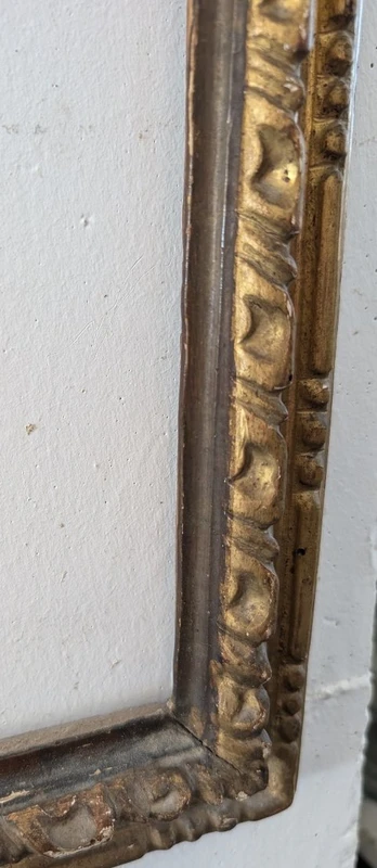 Italian wooden frame gilded with pure gold, Italy, 18th century