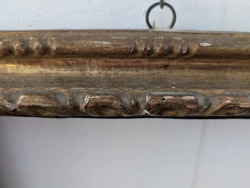 Italian wooden frame gilded with pure gold, Italy, 18th century
