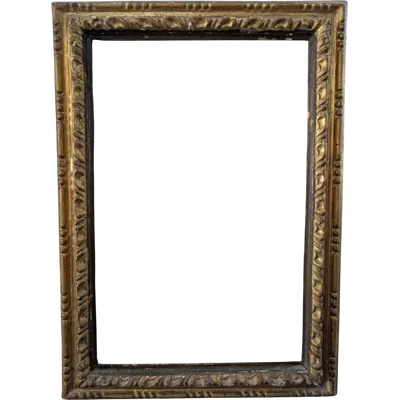 Italian wooden frame gilded with pure gold, Italy, 18th century