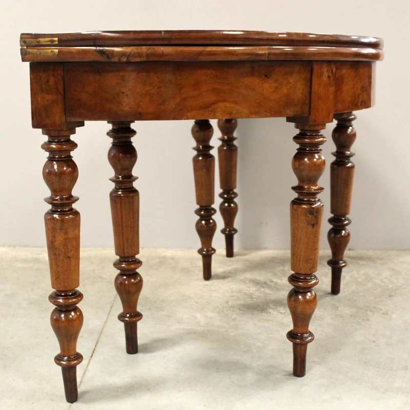 Antique 19th-century Louis Philippe console table in walnut