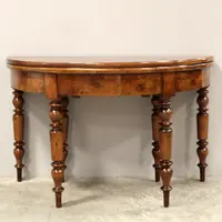 Antique 19th-century Louis Philippe console table in walnut