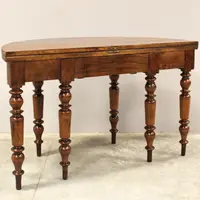 Antique 19th-century Louis Philippe console table in walnut