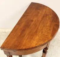 Antique 19th-century Louis Philippe console table in walnut