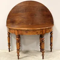 Antique 19th-century Louis Philippe console table in walnut