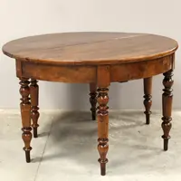 Antique 19th-century Louis Philippe console table in walnut