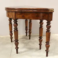 Antique 19th-century Louis Philippe console table in walnut